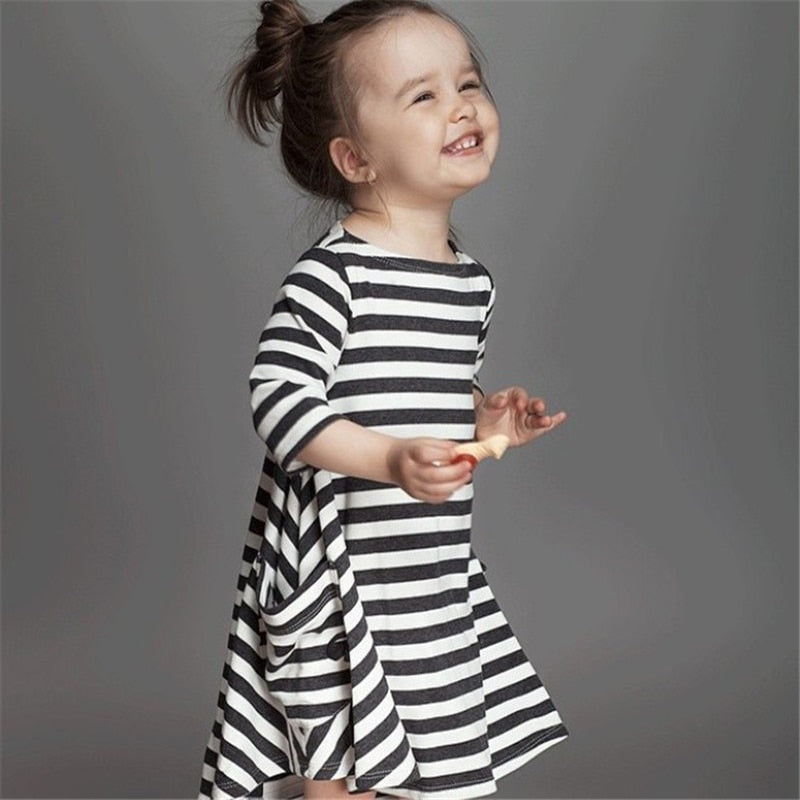 Matching Set Mother Daughter Striped Dresses